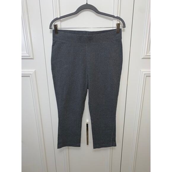 Talbots Women's Charcoal‎ Grey Leggings Size Medium Casual Knit - Picture 1 of 4